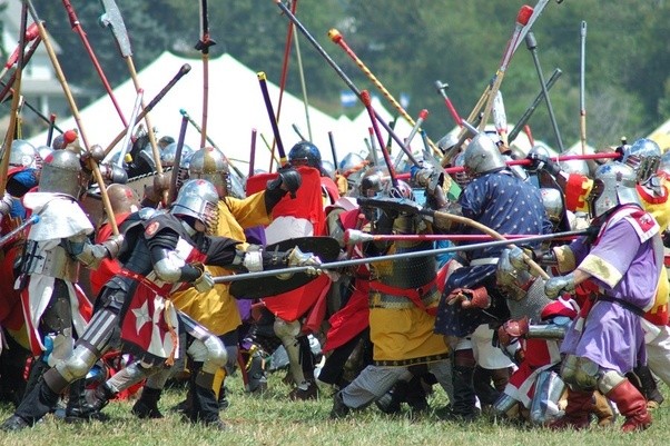 SCA battle re-enactment